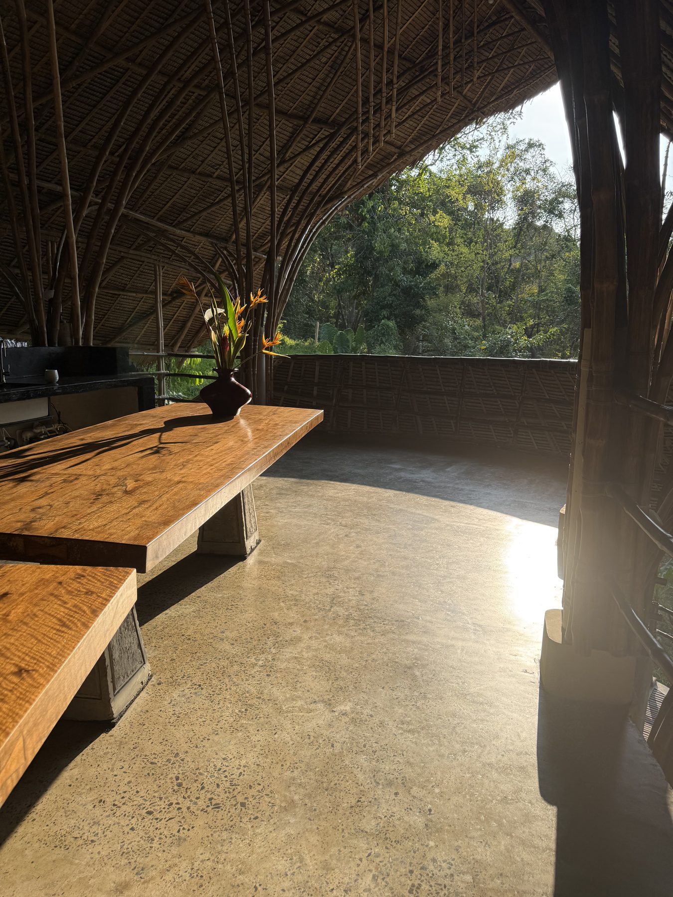Lounge area with curated interiors at House Formo, El Nido