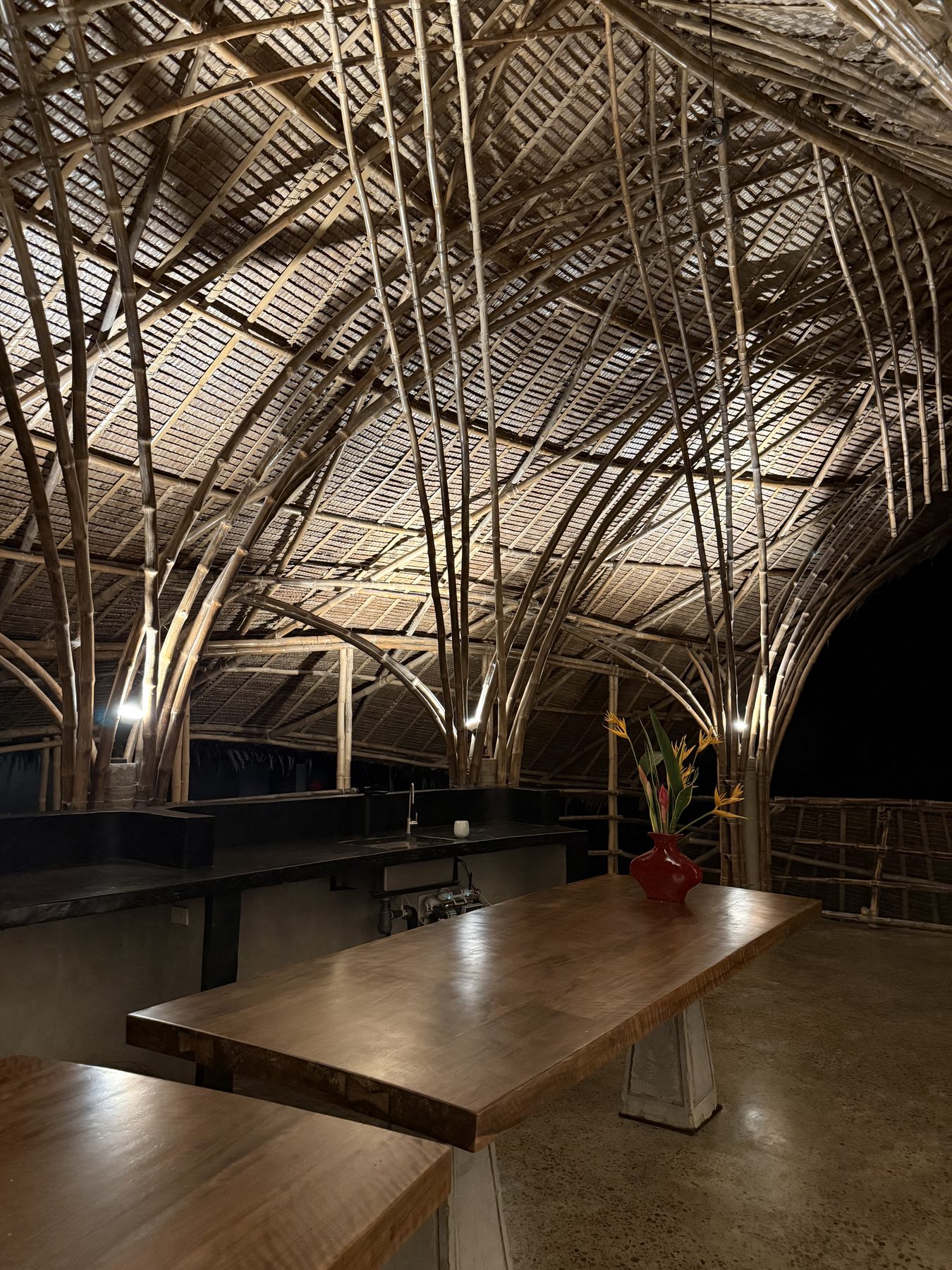 Dining area at House Formo boutique stay in El Nido, Palawan